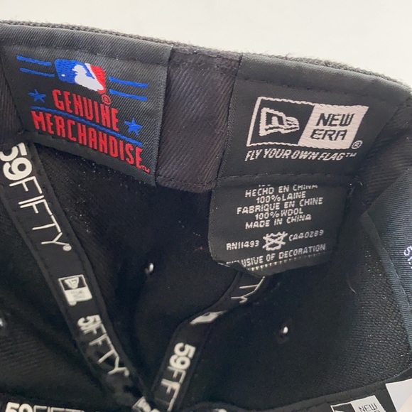 Washington Nationals New Era 9Fifty Black Logo White Outline Snapback kids Hat - Picture 3 of 6